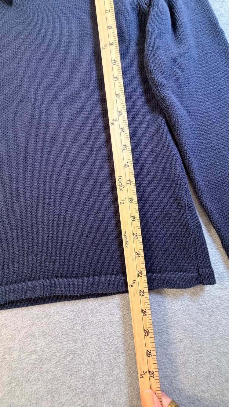 Lauren Ralph Lauren Sailor Collar Sweater Navy Blue - Picture 2 of 8